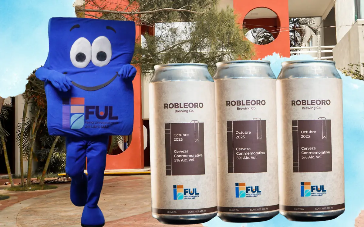 Lanzan cerveza de edición especial con motivo de la Feria Universitaria del Libro de la UAT Robleoro Brew Co y Facebook , edición El Sol de Tampico